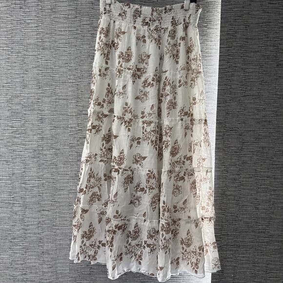 Kings Road Dresses & Skirts - Kings Road Boho Maxi Skirt, White, Large